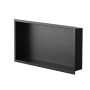 Niche murale de douche Andy 12 po x 24 po noir mat