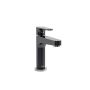 Robinet de lavabo monotrou avec drain Kontour Noir et chrome