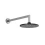 Kontour Tête de pluie ronde 7 7/8 po Noir et chrome