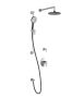 T2 Ensemble de douche Kontour 60 po Noir et chrome