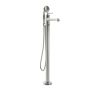Robinet de plancher avec douchette Rustik Nickel pur PVS
