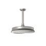 Rustik Tête de pluie ronde Accent 9 po Nickel pur PVS