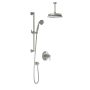 PB4 Ensemble de douche Rustik 60 po Nickel pur PVS