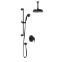 PB4 Ensemble de douche Rustik (valves non-incluses) 60 po Noir