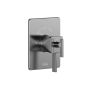 Valve coaxiale SquareOne 1/2 po de type Aquatonik avec sélecteur intégré 2 voies et finition carrée Nickel pur PVS