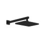 Tête de pluie rectangulaire SquareOne Noir mat