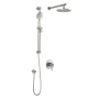 TCD1 Ensemble de douche RoundOne (valves non-incluses) 60 po Nickel pur PVS