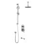 TD3 Ensemble de douche RoundOne (valves non-incluses) 60 po Chrome