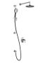 Tcd1 Ensemble de douche (valves non-incluses) Kontour 60 po Noir et chrome