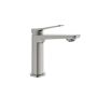 Robinet de lavabo monotrou avec drain Moroka Nickel pur PVS