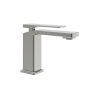 Robinet de lavabo monotrou sans drain Kareo Nickel pur PVS