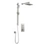 TB2 Ensemble de douche thermostatique avec valve à boutons-poussoirs Kareo (sans valve) 60 po Nickel pur PVS