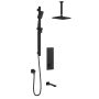 TB3 Ensemble de douche avec valve à boutons-poussoirs Kareo 60 po Noir mat