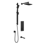 TB3 Ensemble de douche à boutons-poussoirs Kareo (sans valve) 60 po Noir mat