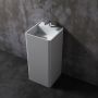 Lavabo sur pied Olta 16 po x 16 po en blanc lustré