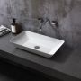 Lavabo rectangulaire 24 po x 14 po blanc lustré