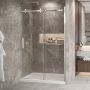 Porte de douche Bellini 2.0 54 po en alcôve Chrome