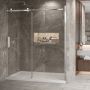 Porte de douche Bellini 2.0 72 po en alcôve Chrome
