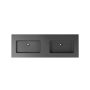 Dessus non percé Bass 60" Quartz noir