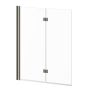 Écran de baignoire pivotant Flip 46 po x 56 po Nickel brossé