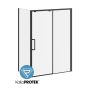 Ikonik 60 po x 79 po porte de douche coulissante avec panneau de retour 36 po