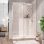 Porte de douche Vaia 54 po en alcôve Chrome