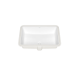 Lavabo rectangulaire en porcelaine vitrifiée Ceska