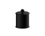 Small Size Bathroom Vanity Countertop Canister FLORENCE KCT-RD-O-S noir mat