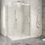 Porte de douche 48 po x Piazza 2.0 32 po en coin blanc mat fermeture sur mur mur à droite porte à droite