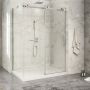 Porte de douche 60 po x Piazza 2.0 32 po en coin chrome fermeture sur mur mur à droite porte à droite