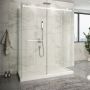 Porte de douche 60 po x Piazza 2.0 36 po blanc mat sur mur