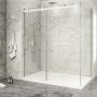Porte de douche 72 po x Piazza 2.0 36 po en coin blanc mat fermeture sur mur mur à gauche porte à gauche