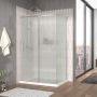 Porte de douche 48 po x Vaia 36 po en coin chrome fermeture sur mur mur à gauche porte à gauche en chrome et verre flûte