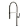 Robinet avec bec à ressort et douchette aimantée Exki Inox PVS
