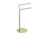 Round double Towel Rail autoportant KFS-RD-SP-DTR laiton brossé