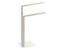 porte-serviettes double carré autoportant KFS-SQ-DTR nickel brossé