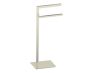 porte-serviettes double carré autoportant KFS-SQ-DTR1 nickel brossé