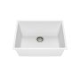 Évier de cuisine Bacia 25 po Sous-plan Granistone Blanc sable