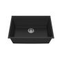 Évier de cuisine Bacia 27 po Sous-plan Granistone Noir onyx