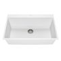 Évier de cuisine Bacia 33 po Encastré Granistone Blanc sable