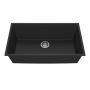 Évier de cuisine Bacia 33 po Sous-plan Granistone Noir onyx