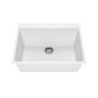 Évier de cuisine Bacia 27 po Encastré Granistone Blanc sable