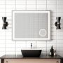 Miroir à éclairage Del pour salle de bain avec miroir grossissant Effect 38 po