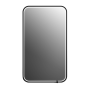 Miroir à éclairage Del pour salle de bain Nox 22 po Noir