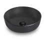 Vasque O B33 noir en porcelaine vitrifiée