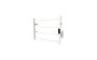Chauffe-serviettes Kony IV en acier inoxydable blanc mat