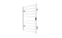 Chauffe-serviettes Wave IV en acier inoxydable blanc mat