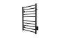 Chauffe-serviettes Rock II en acier inoxydable noir mat