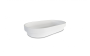 Lavabo semi-encastré Gallia l 23 5/8 po blanc mat
