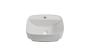Lavabo semi-encastré Porta 17 po blanc lustré